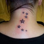 Stars Neck Tattoo