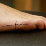 No Fear Quote Tattoo