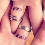 Engagement date tattoo
